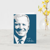 Präsident Joe Biden Unterschrift Karte (Gelbe Blume)