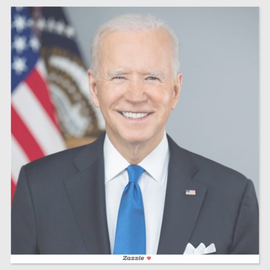 Präsident Joe Biden White House Portrait Aufkleber (Blatt)