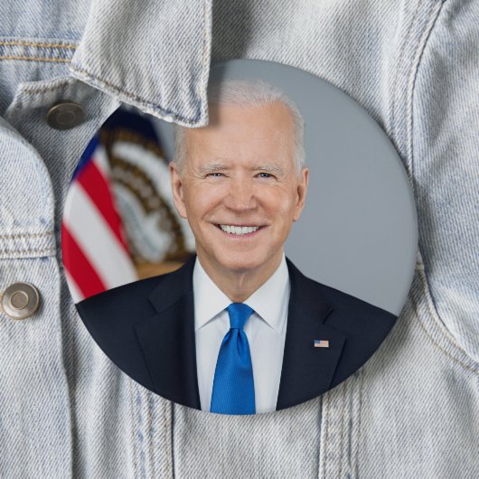 Präsident Joe Biden White House Portrait Button (Beispiel)