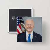 Präsident Joe Biden White House Portrait Button (Vorne & Hinten)