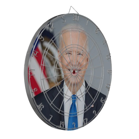 Präsident Joe Biden White House Portrait Dartscheibe (Vorderseite Links)