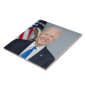 Präsident Joe Biden White House Portrait Fliese (Seite)