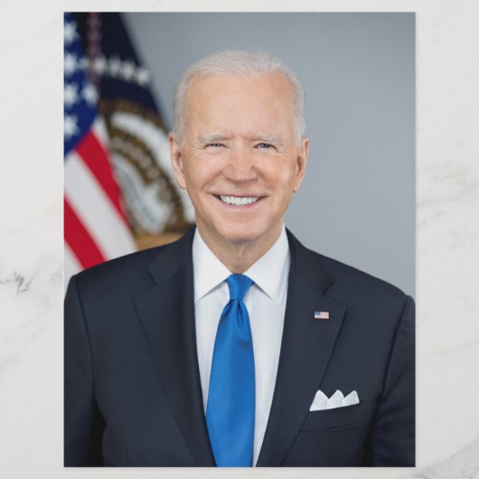 Präsident Joe Biden White House Portrait Flyer (Vorne)
