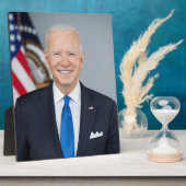 Präsident Joe Biden White House Portrait Fotoplatte (Seite)