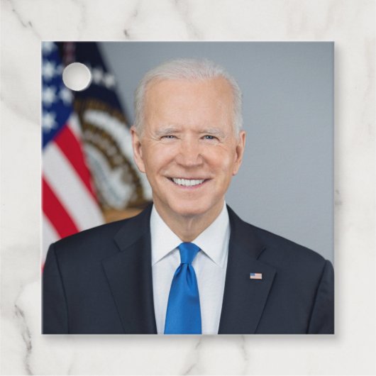 Präsident Joe Biden White House Portrait Geschenkanhänger (Vorderseite)