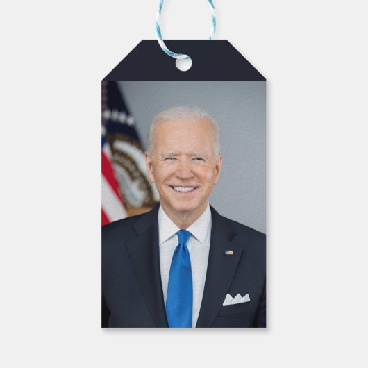 Präsident Joe Biden White House Portrait Geschenkanhänger (Rückseite)