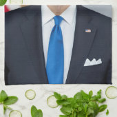 Präsident Joe Biden White House Portrait Geschirrtuch (Gefaltet)