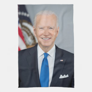 Präsident Joe Biden White House Portrait Geschirrtuch