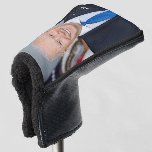 Präsident Joe Biden White House Portrait Golf Headcover (3/4 Vorderseite)