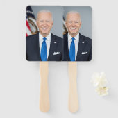 Präsident Joe Biden White House Portrait Hand Fa Fächer (Vorne und Hinten)