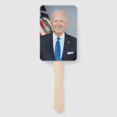 Präsident Joe Biden White House Portrait Hand Fa Fächer (Rückseite)