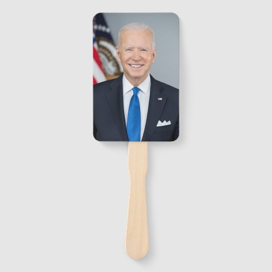 Präsident Joe Biden White House Portrait Hand Fa Fächer (Vorderseite)
