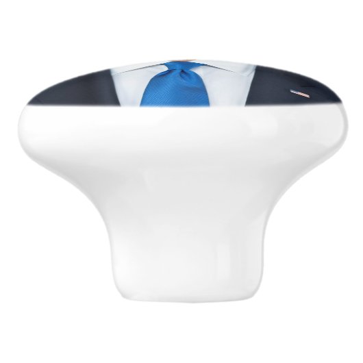 Präsident Joe Biden White House Portrait Keramikknauf (Seitenansicht)