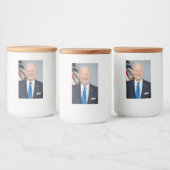 Präsident Joe Biden White House Portrait Lebensmitteletikett (Flaschen)