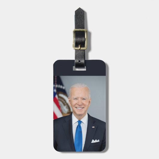 Präsident Joe Biden White House Portrait Luggage Gepäckanhänger (Vorderseite vertikal)