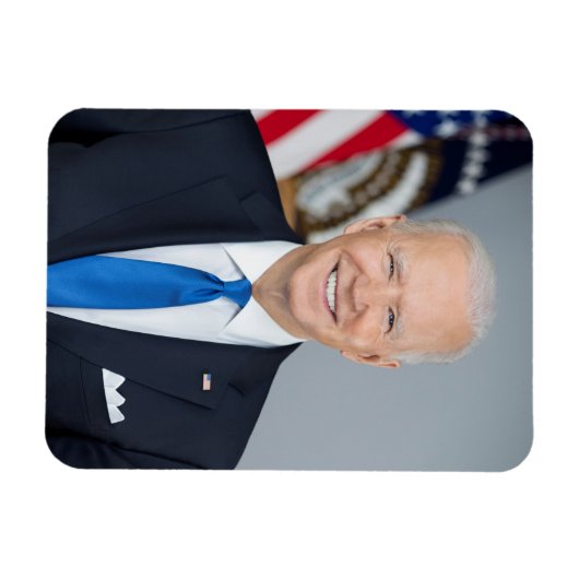 Präsident Joe Biden White House Portrait Magnet (Horizontal)