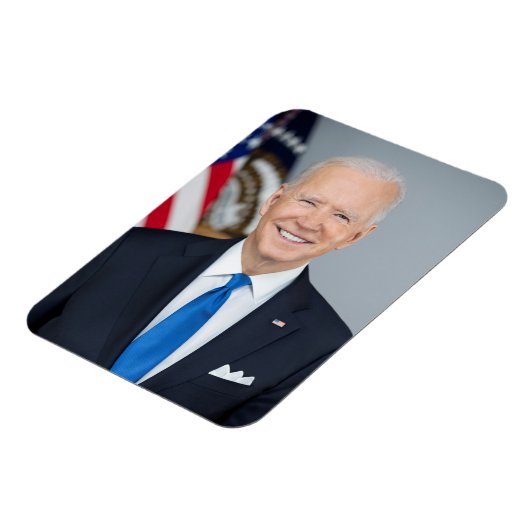 Präsident Joe Biden White House Portrait Magnet (Linke Seite)