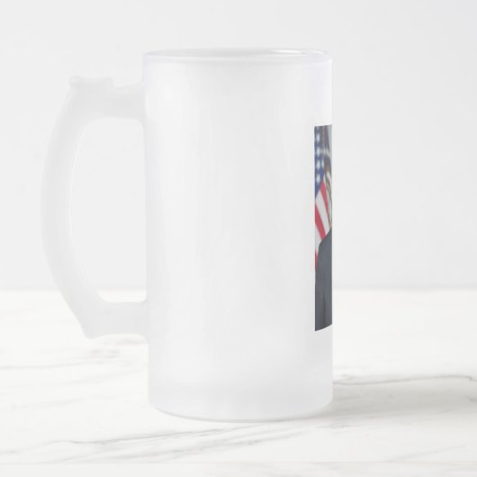 Präsident Joe Biden White House Portrait Mattglas Bierglas (Links)