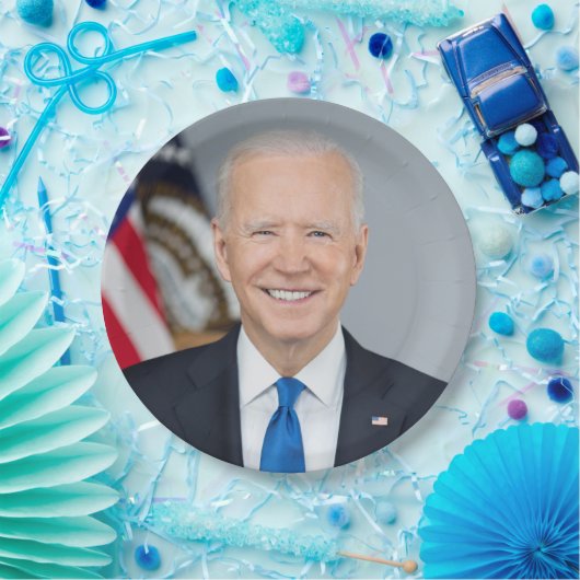 Präsident Joe Biden White House Portrait Pappteller (Party)