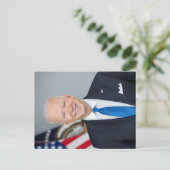 Präsident Joe Biden White House Portrait Postkarte (Stehend Vorderseite)