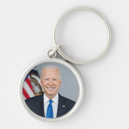 Präsident Joe Biden White House Portrait Schlüsselanhänger (Vorne)