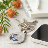 Präsident Joe Biden White House Portrait Schlüsselanhänger (Seite)