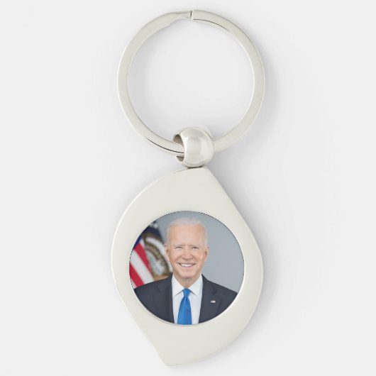 Präsident Joe Biden White House Portrait Schlüsselanhänger (Vorderseite)