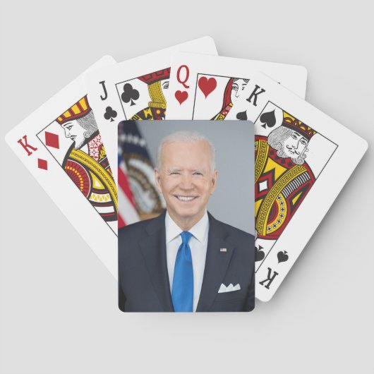 Präsident Joe Biden White House Portrait Spielkarten (Rückseite)