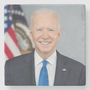 Präsident Joe Biden White House Portrait Steinuntersetzer