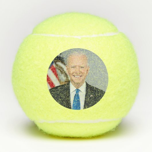 Präsident Joe Biden White House Portrait Tennisbälle (Vorderseite)