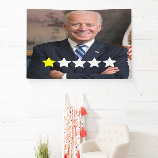 Präsident Joe Biden Zulassungsbewertung Banner (InSitu)