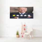 Präsident Joe Biden Zulassungsbewertung Banner (Insitu)
