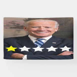 Präsident Joe Biden Zulassungsbewertung Banner