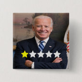 Präsident Joe Biden Zulassungsbewertung Button (Vorderseite)