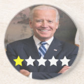 Präsident Joe Biden Zulassungsbewertung Getränkeuntersetzer (Vorne)