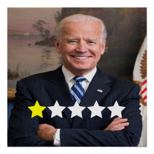 Präsident Joe Biden Zulassungsbewertung Poster