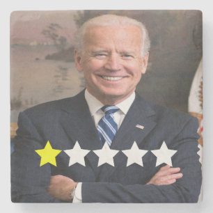 Präsident Joe Biden Zulassungsbewertung Steinuntersetzer