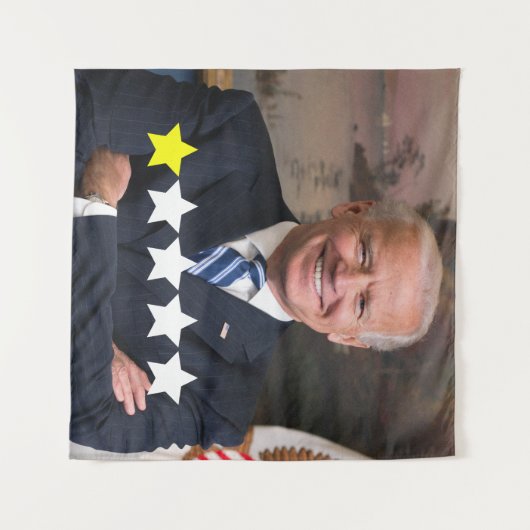 Präsident Joe Biden Zulassungsbewertung Wandteppich (Vorderseite (Horizontal))