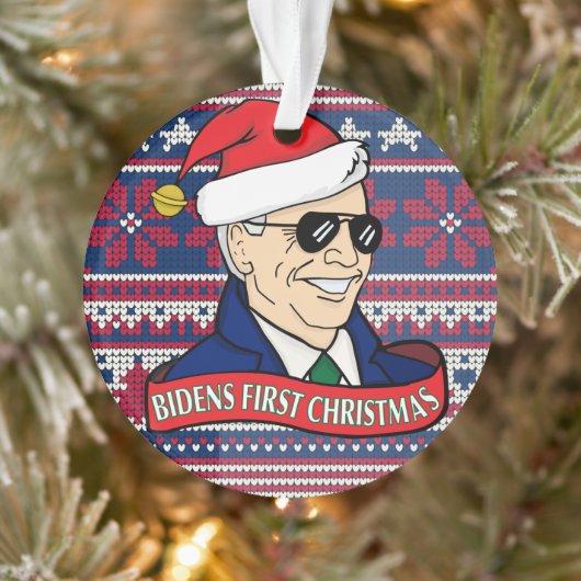 Präsident Joe Bidens Erste Weihnachtsakryllik Ornament (Baum)