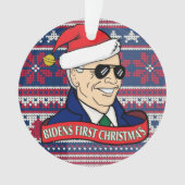 Präsident Joe Bidens Erste Weihnachtsakryllik Ornament (Vorderseite)