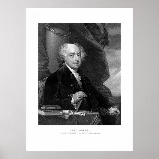 Präsident John Adams Poster (Vorne)