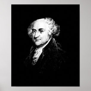 Präsident John Adams Poster