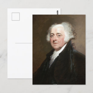 Präsident John Adams Postkarte