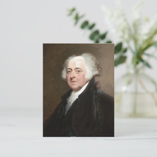 Präsident John Adams Postkarte (Stehend Vorderseite)