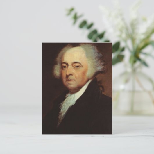 Präsident John Adams Postkarte (Stehend Vorderseite)