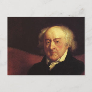 Präsident John Admas Postkarte