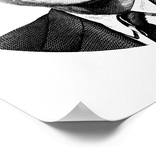 Präsident John F. Kennedy Graphic Poster (Ecke)