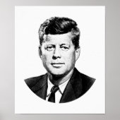 Präsident John F. Kennedy Graphic Poster (Vorne)