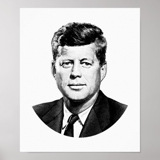 Präsident John F. Kennedy Graphic Poster (Vorne)