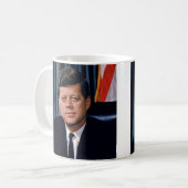 Präsident John F. Kennedy Kaffeetasse (Vorderseite Links)